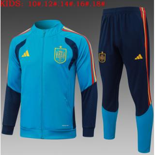 Chándal España 2026 (Long Zip Bule) - NIÑOS